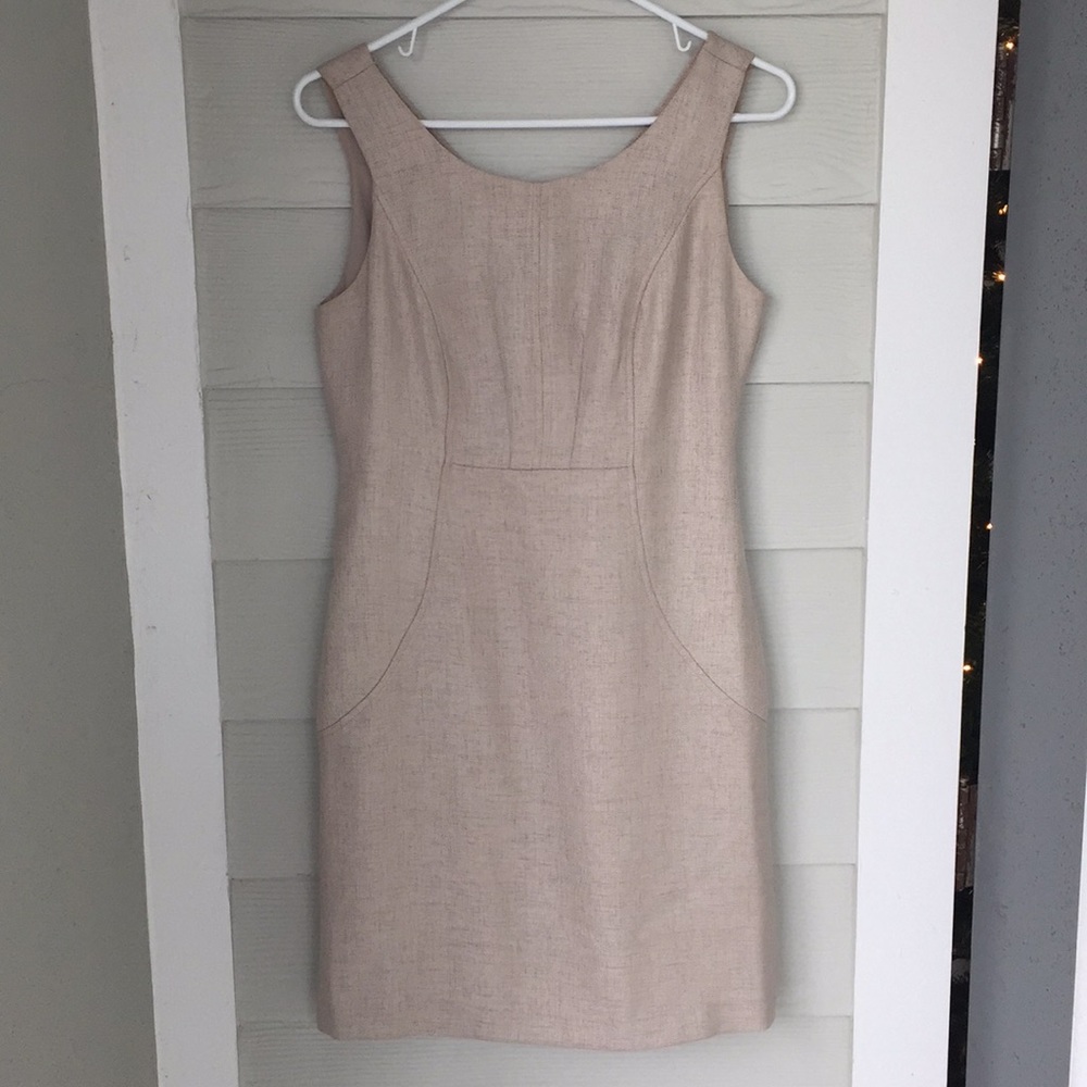 tan light tweed The Limited dress